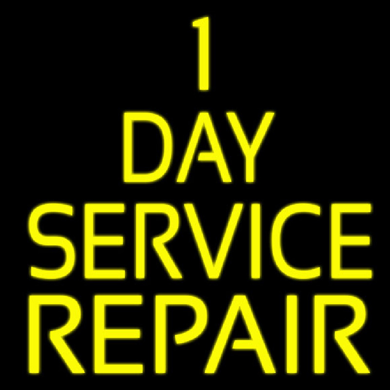 1 Day Repair Service Leuchtreklame