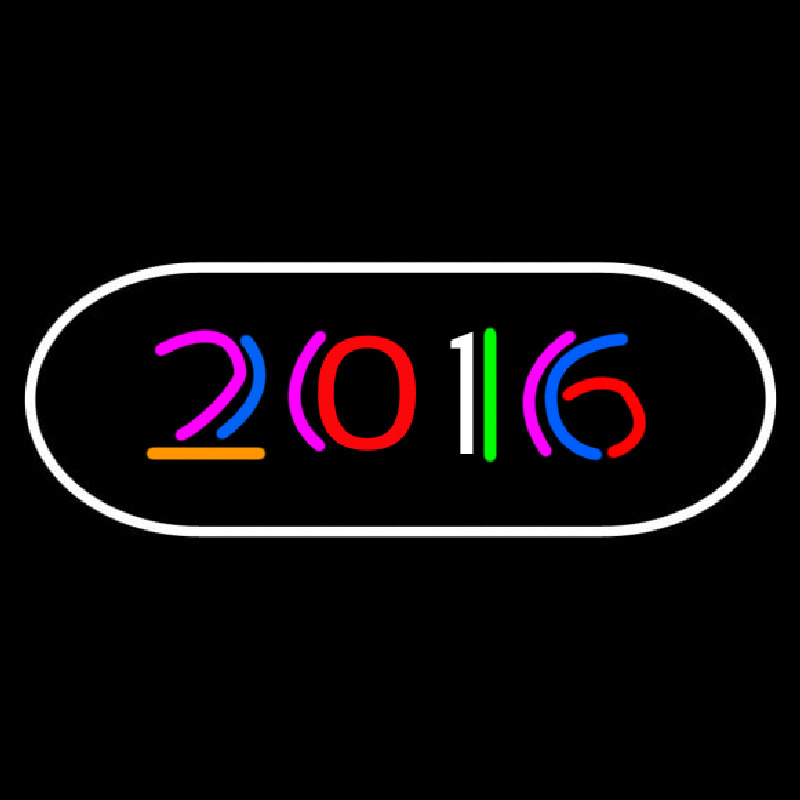 2016 With Border Leuchtreklame