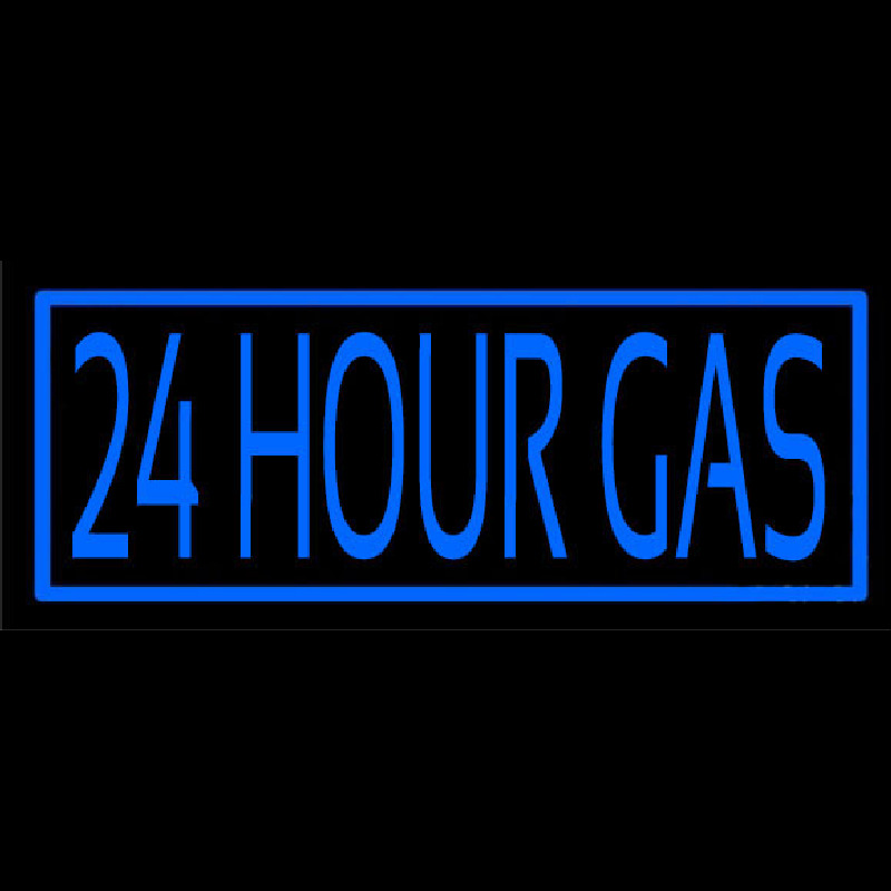 24 Hour Gas Leuchtreklame