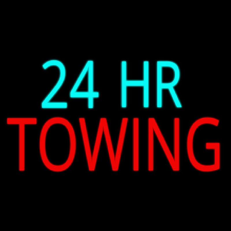 24 Hour Towing Leuchtreklame