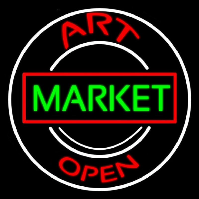 Art Market Open 1 Leuchtreklame