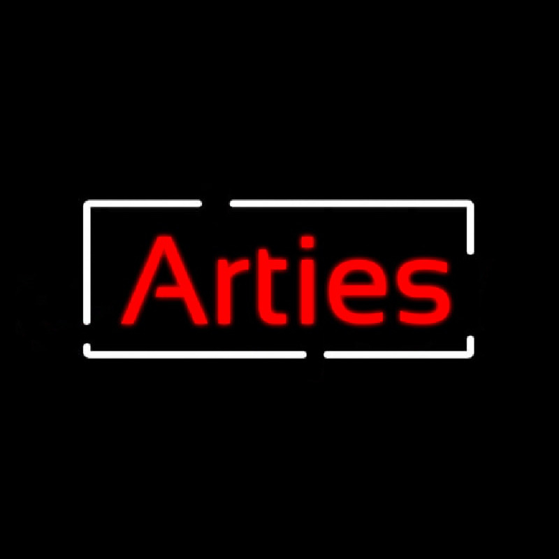 Arties With Border Leuchtreklame