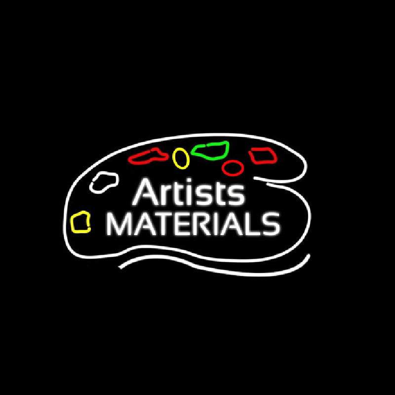 Artists Materials Leuchtreklame