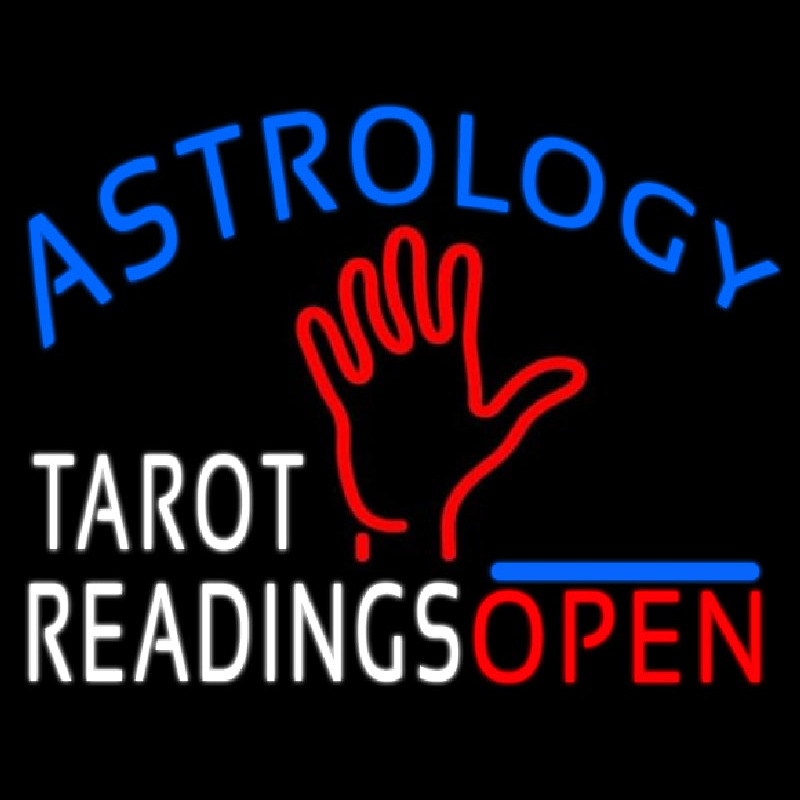 Astrology Tarot Readings Open Leuchtreklame