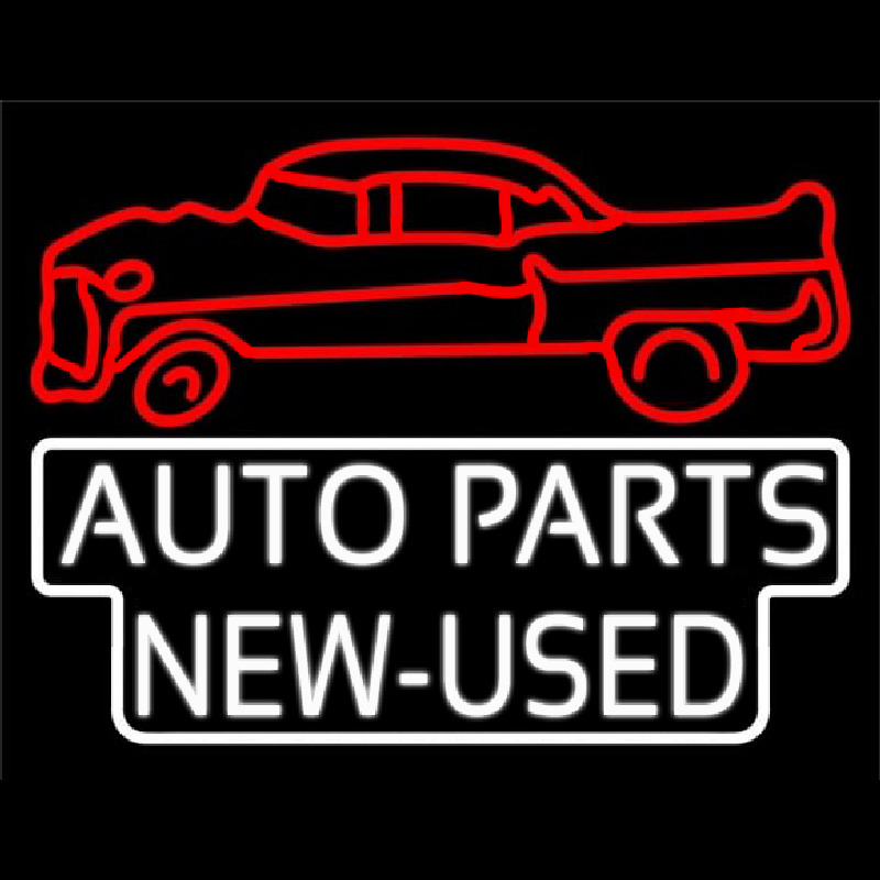 Auto Parts New Used Car Logo Leuchtreklame