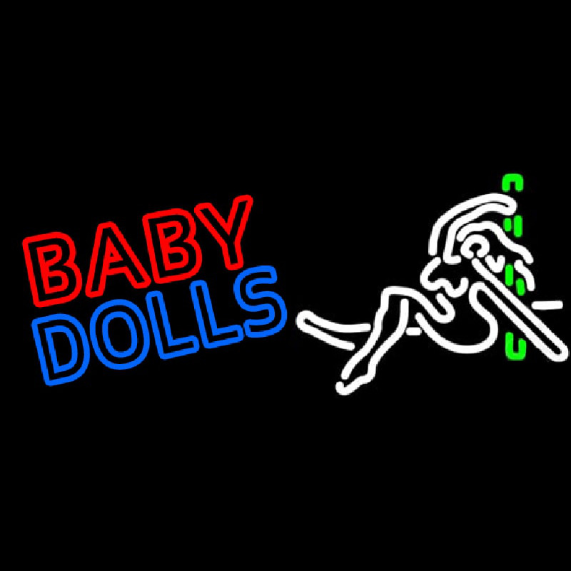 Baby Dolls Girls Strip Club Leuchtreklame