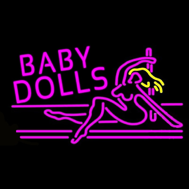 Baby Dolls Girls Strip Club Leuchtreklame