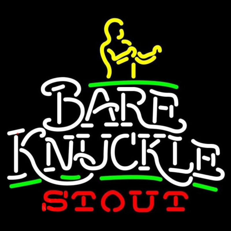 Bare Knuckle Stout Leuchtreklame