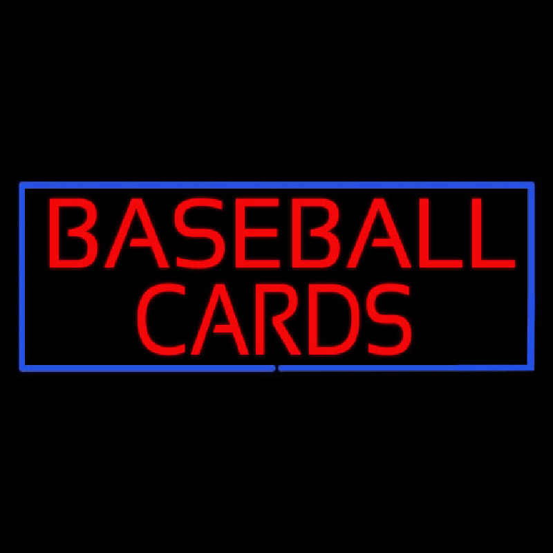 Baseball Cards Leuchtreklame