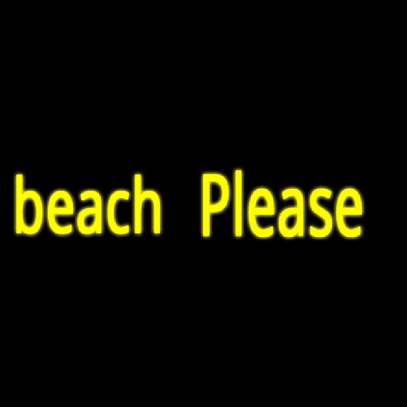 Beach Please Leuchtreklame