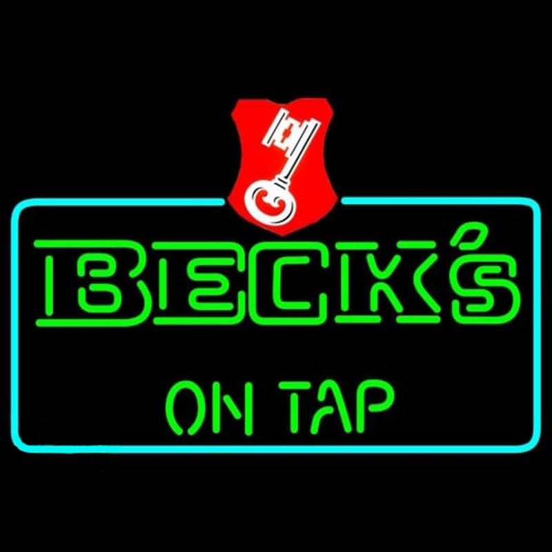 Beck On Tap Key Label Beer Leuchtreklame