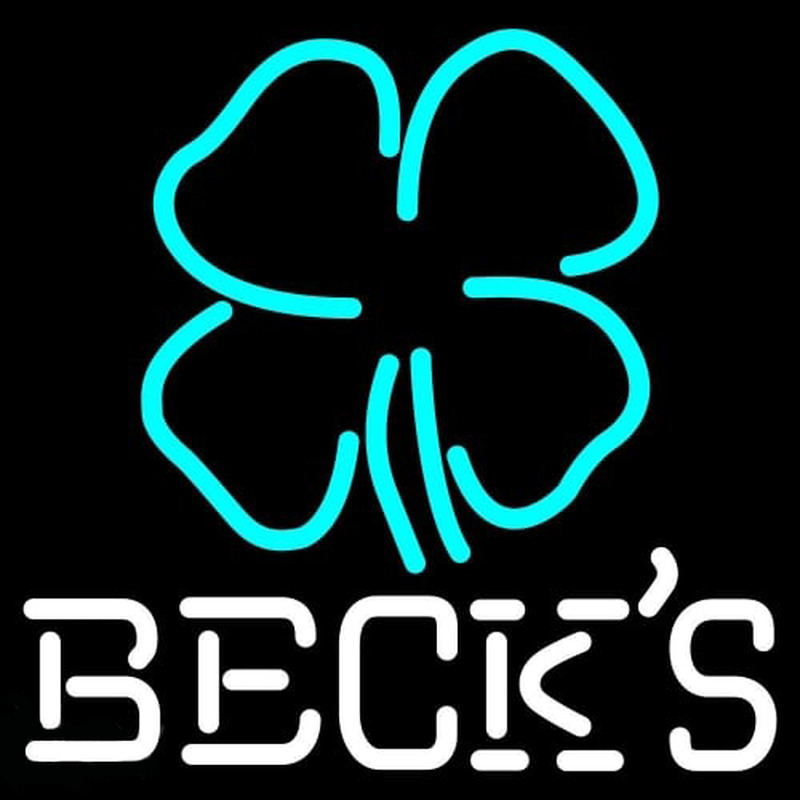 Becks Clover Beer Leuchtreklame