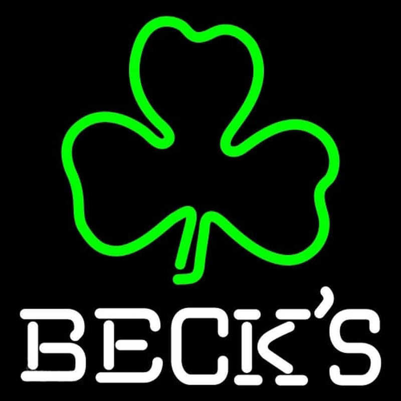 Becks Green Clover Beer Leuchtreklame