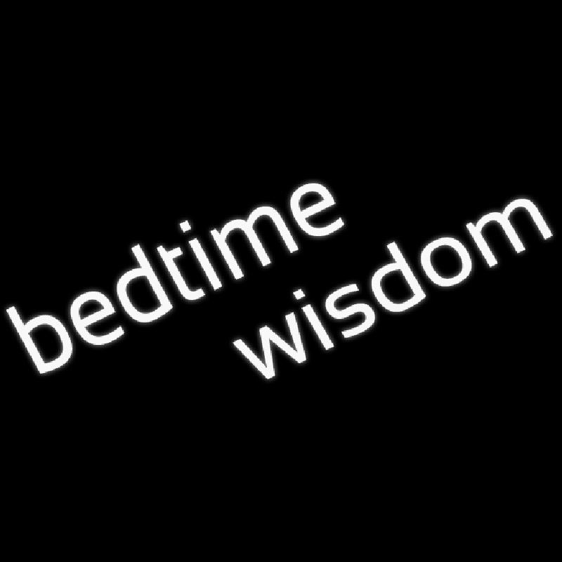 Bedtime Wisdom Leuchtreklame