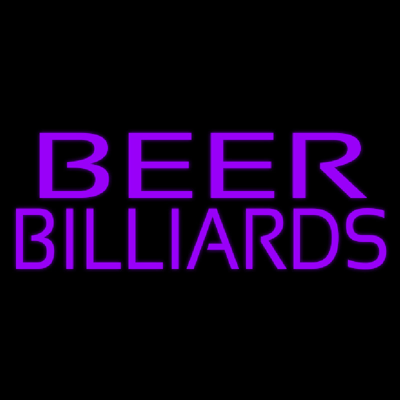 Beer Billiards 2 Leuchtreklame