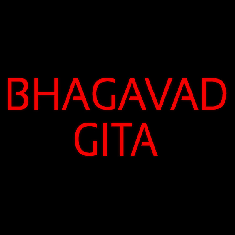 Bhagavad Gita Leuchtreklame