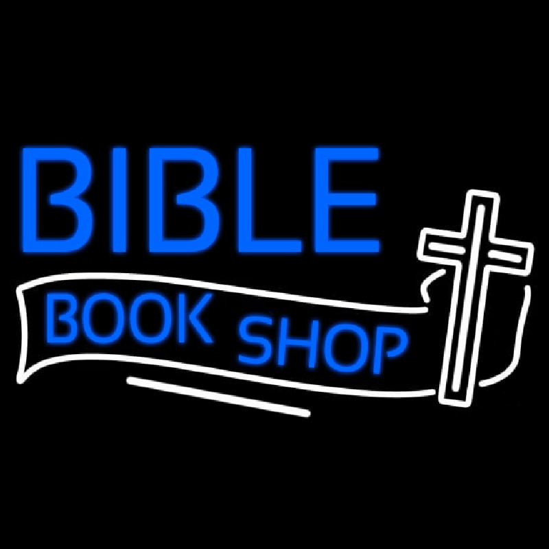 Bible Book Shop Leuchtreklame