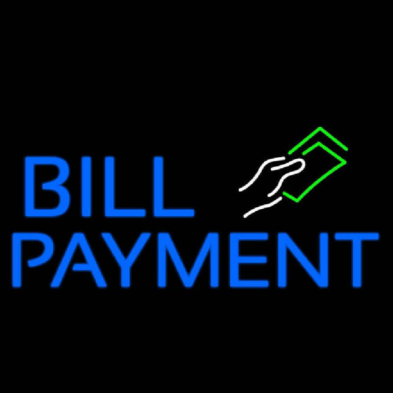 Bill Payment Leuchtreklame