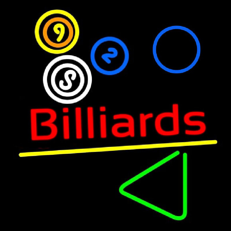 Billiards Leuchtreklame