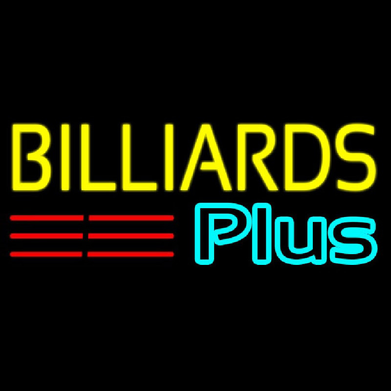 Billiards Plus 1 Leuchtreklame