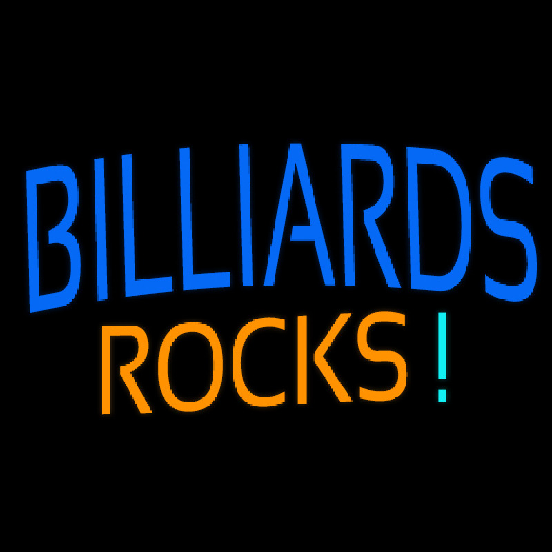 Billiards Rocks 1 Leuchtreklame