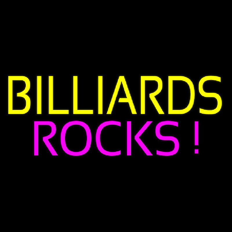 Billiards Rocks 3 Leuchtreklame