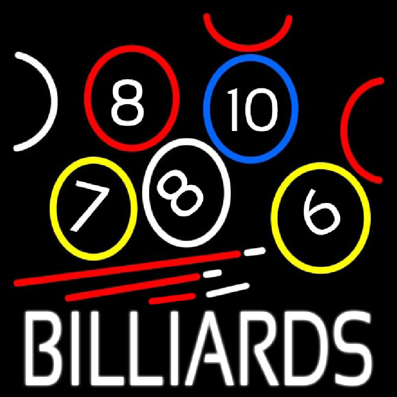 Billiards With Logo Leuchtreklame