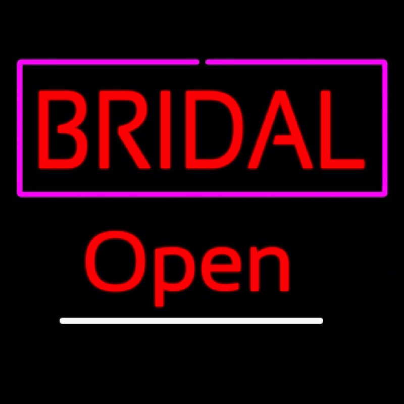 Block Bridal Open Leuchtreklame