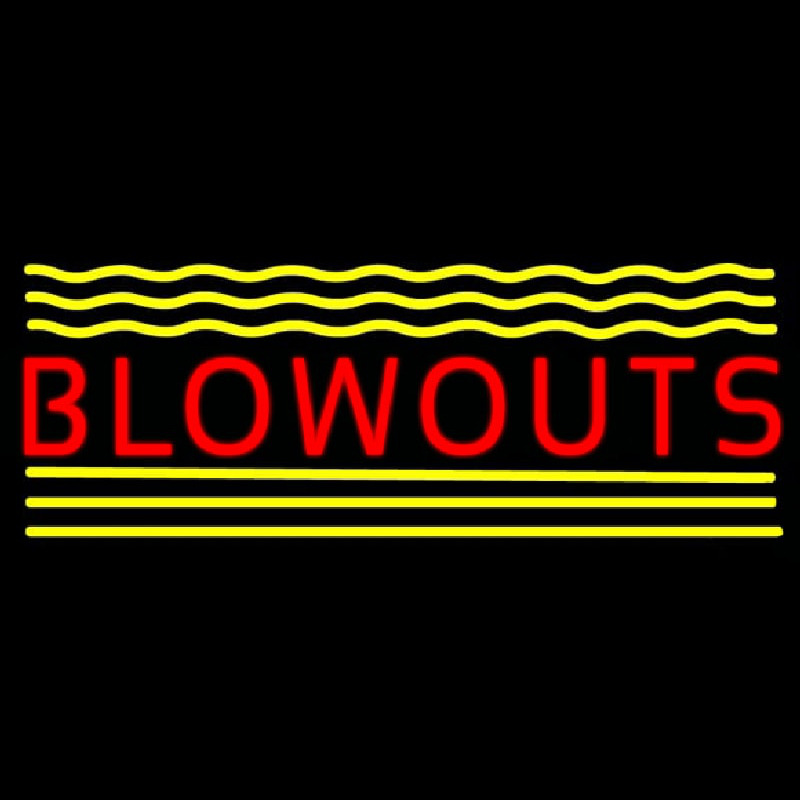 Blowouts Leuchtreklame