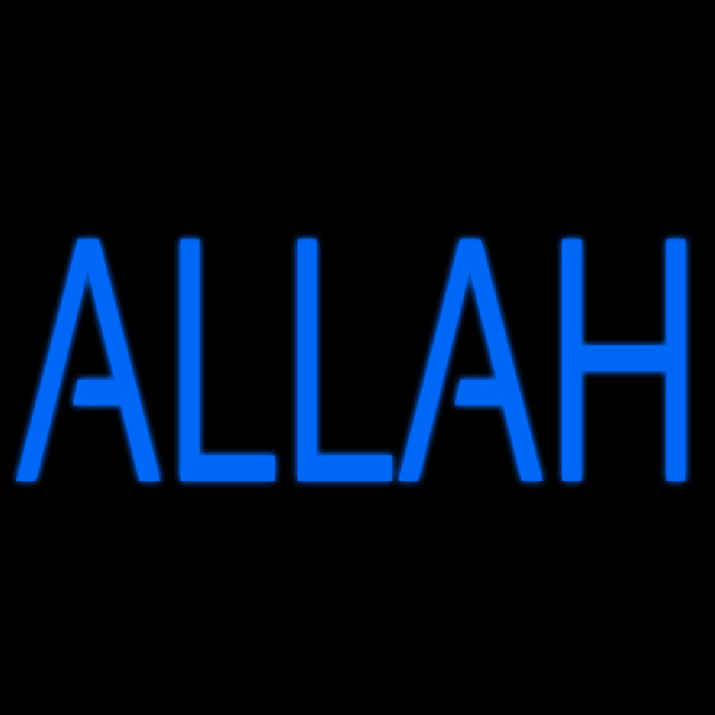 Blue Allah Leuchtreklame