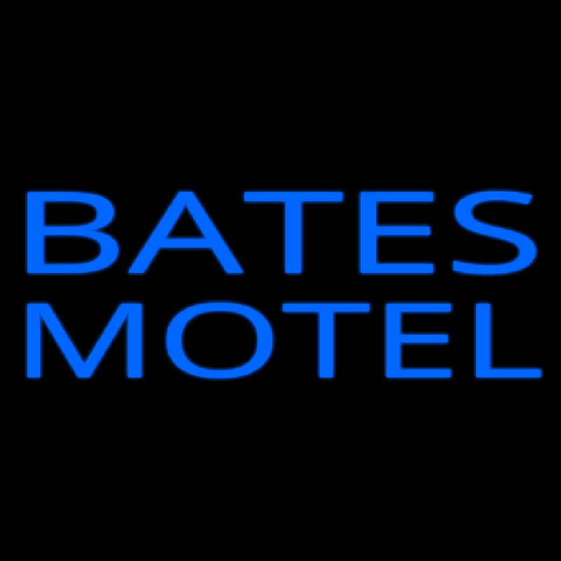 Blue Bates Motel Leuchtreklame