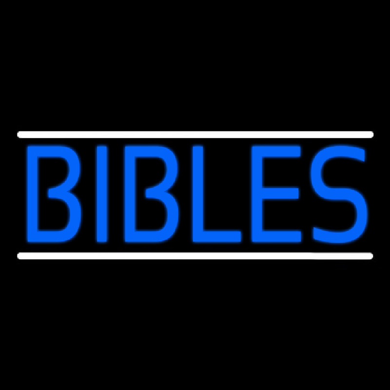 Blue Bibles Leuchtreklame