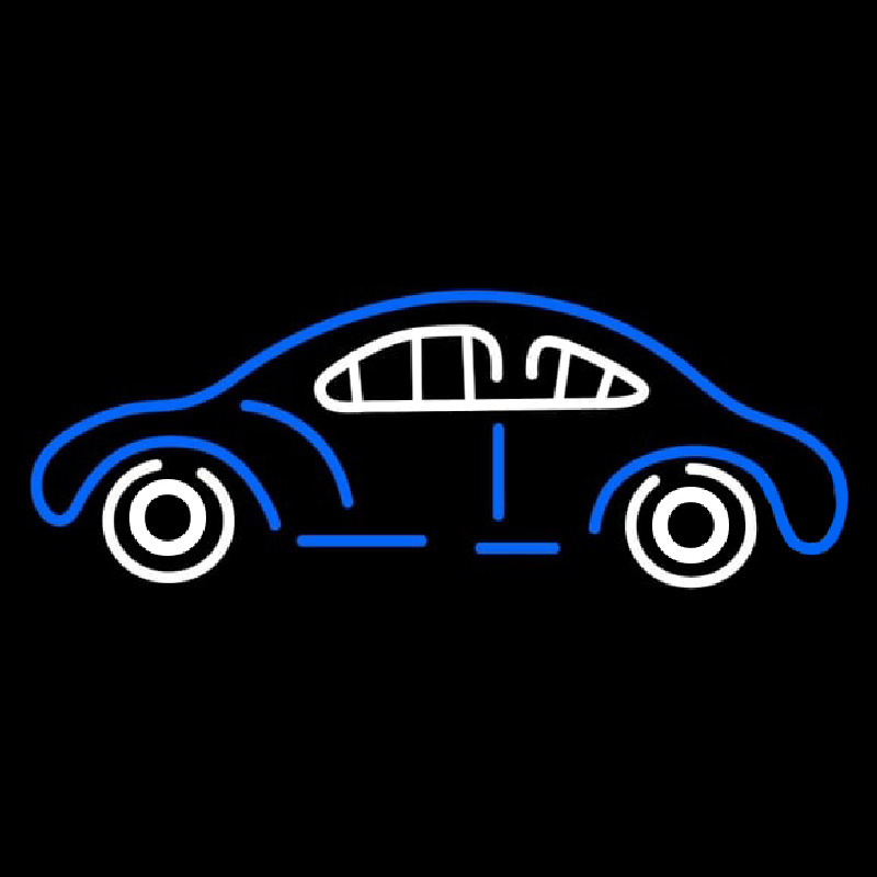 Blue Car Logo Leuchtreklame