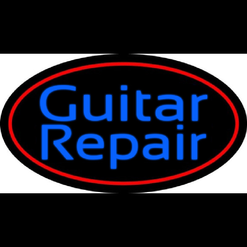 Blue Guitar Repair 4 Leuchtreklame