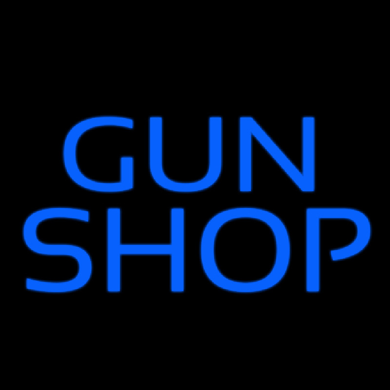 Blue Gun Shop Leuchtreklame