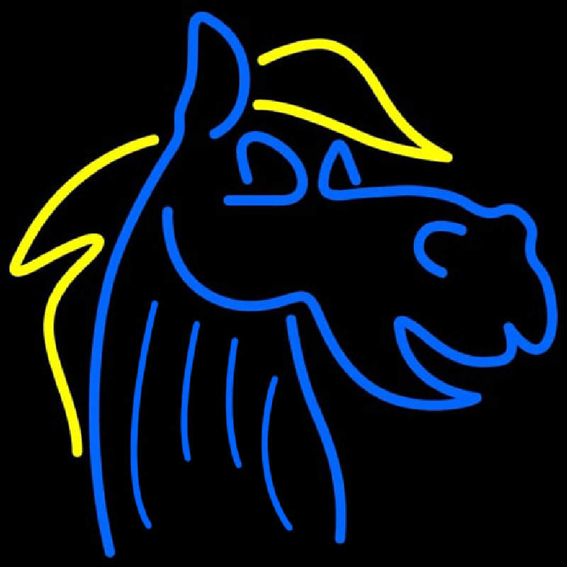 Blue Horse Logo Leuchtreklame