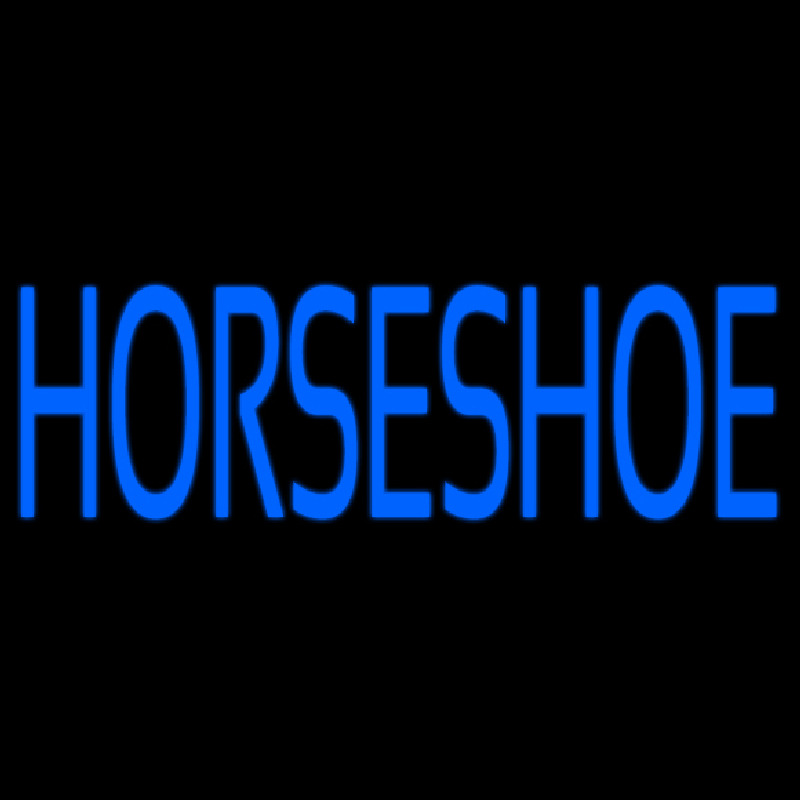 Blue Horseshoe Leuchtreklame