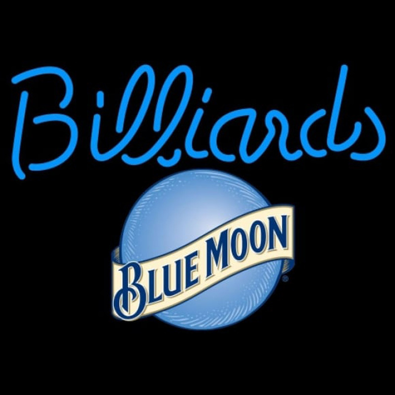 Blue Moon Billiards Te t Pool Beer Sign Leuchtreklame