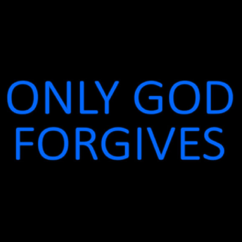 Blue Only God Forgives Leuchtreklame