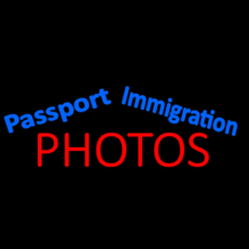 Blue Passport Immigration Photos Leuchtreklame