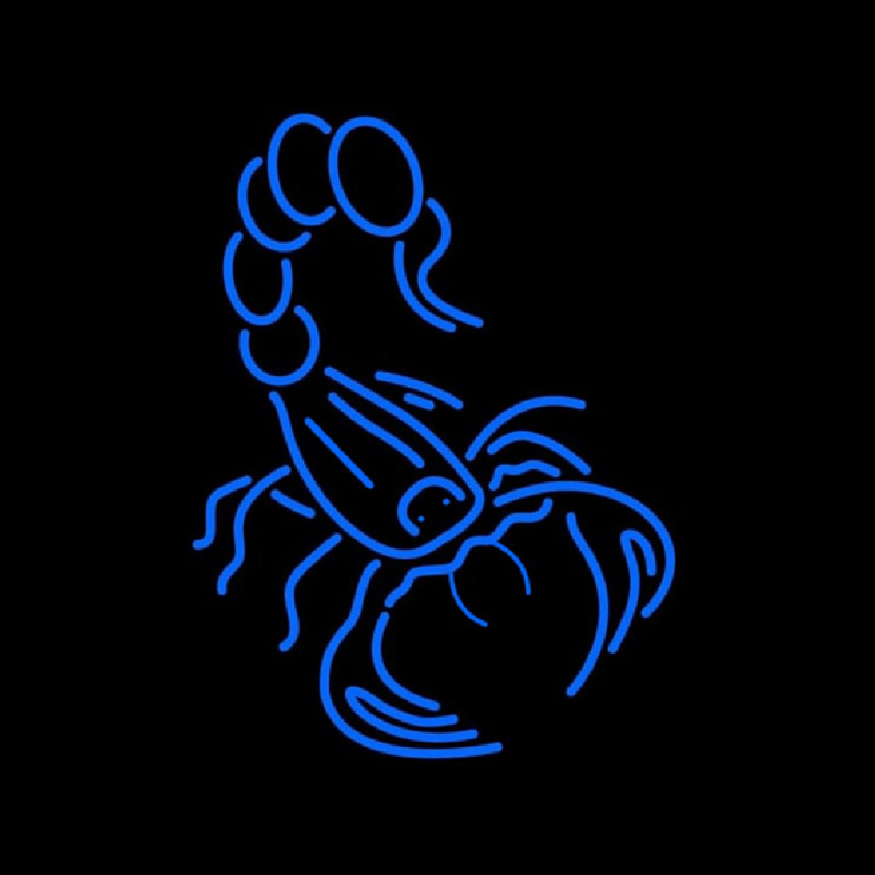 Blue Scorpion Logo Leuchtreklame