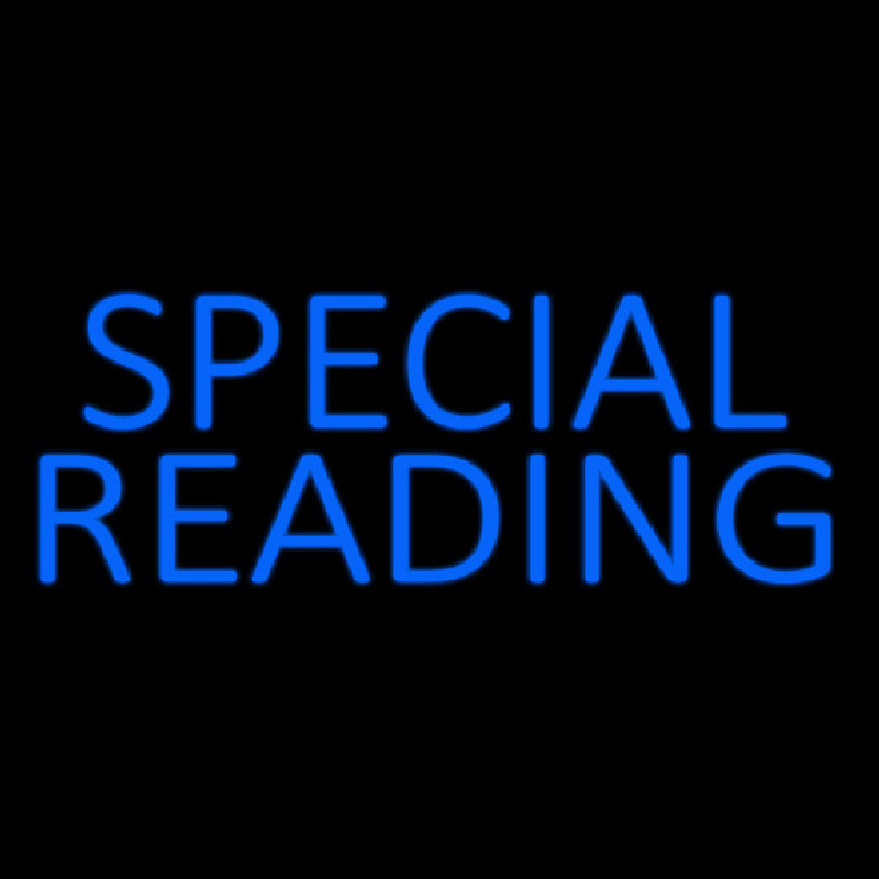 Blue Special Reading Leuchtreklame