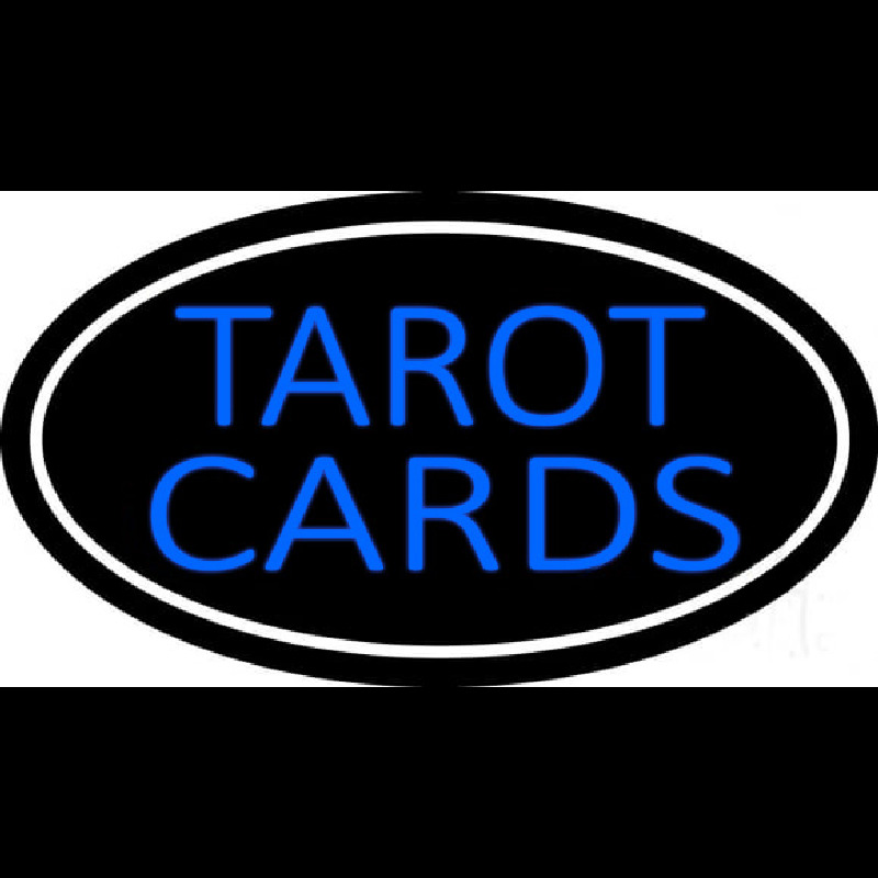 Blue Tarot Cards With Blue Border Leuchtreklame