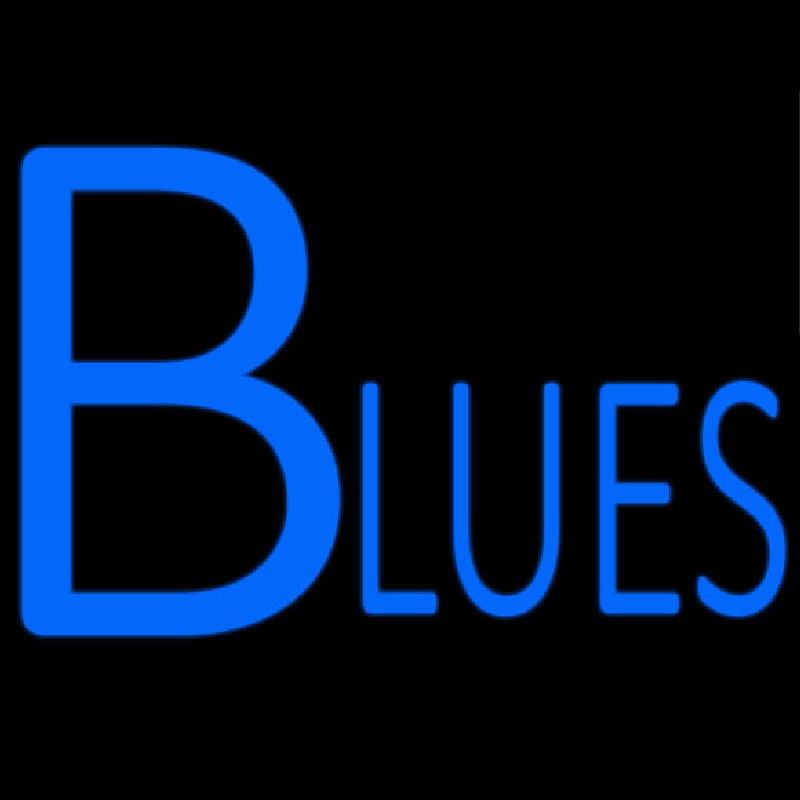 Blues Guitar Leuchtreklame