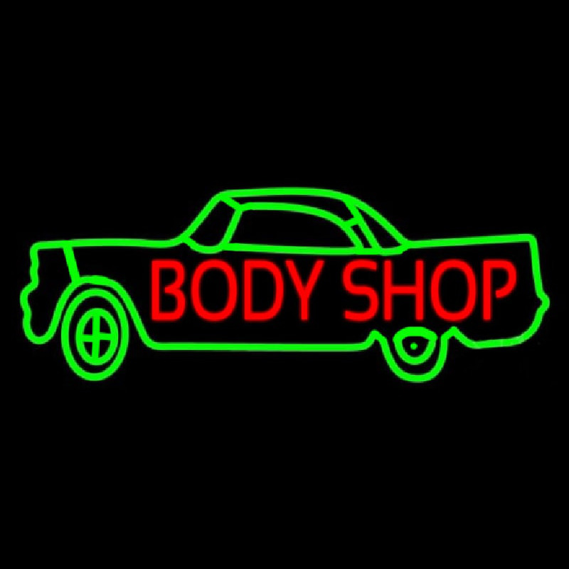 Body Shop Car Logo Leuchtreklame