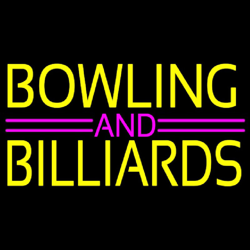 Bowling And Billiards 1 Leuchtreklame