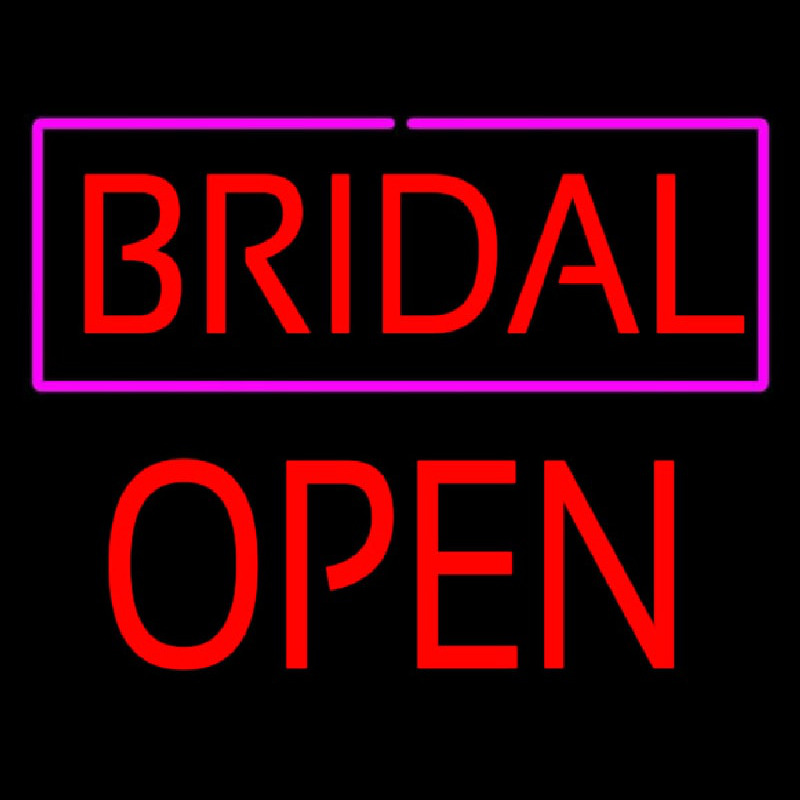 Bridal Block Open Leuchtreklame