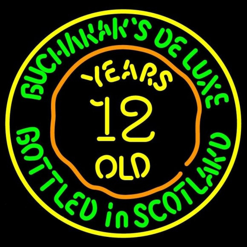 Buchanans Delu e 12 Year Old Leuchtreklame