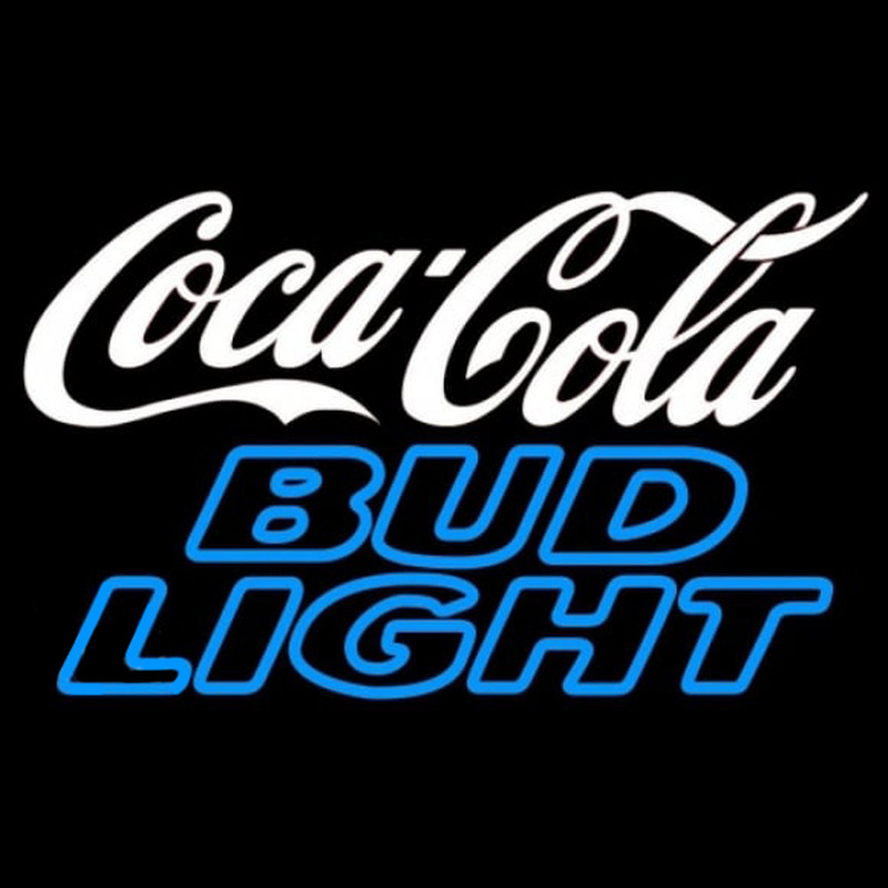 Bud Light Coca Cola White Beer Sign Leuchtreklame