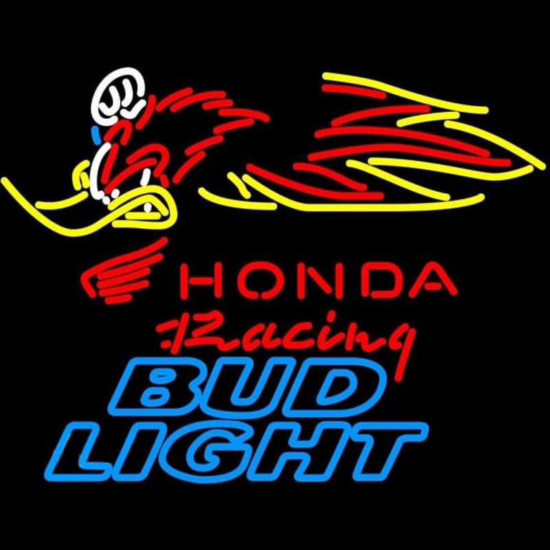 Bud Light Honda Racing Woody Woodpecker Crf 250450 Beer Sign Leuchtreklame